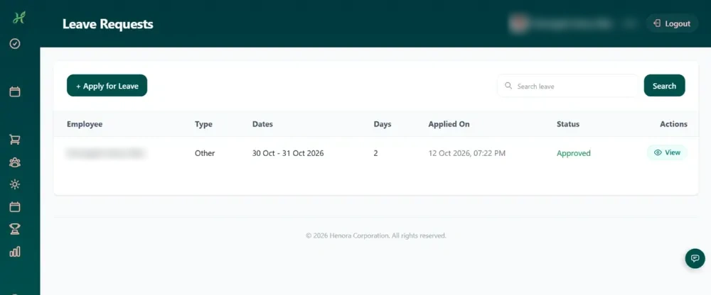 Leave requests
